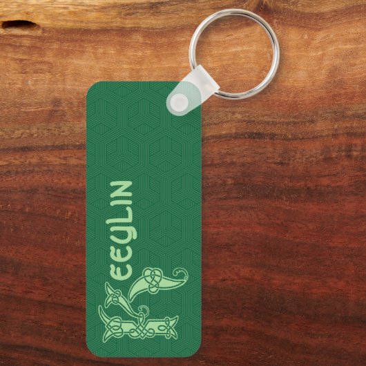 Porte-clés Rectangular Celtic Knot (Verso)