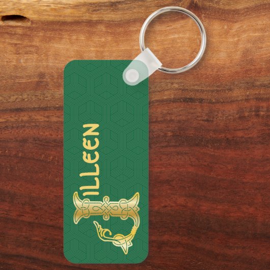 Porte-clés Rectangular Celtic Knot (Verso)