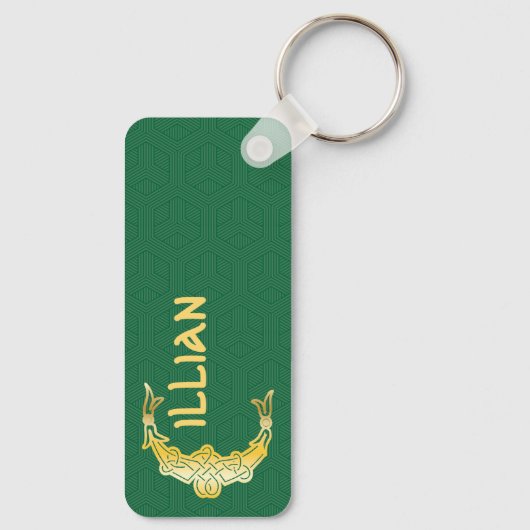 Porte-clés Rectangular Celtic Knot (Verso)