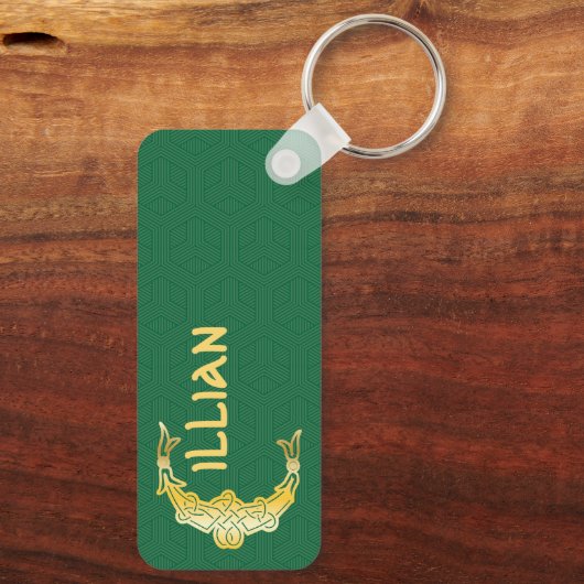 Porte-clés Rectangular Celtic Knot (Verso)