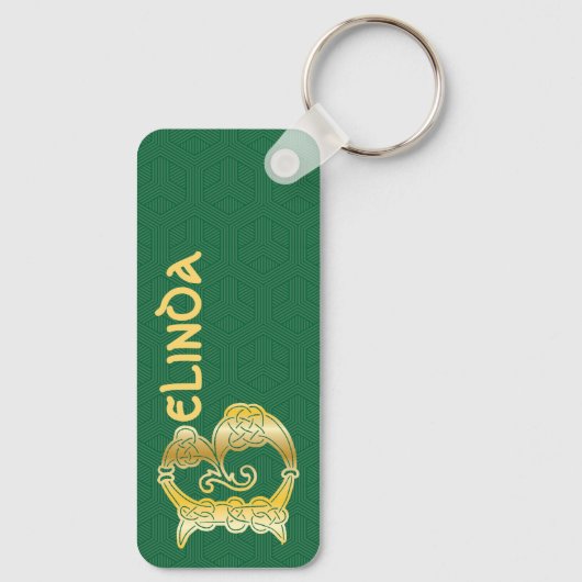 Porte-clés Rectangular Celtic Knot (Verso)