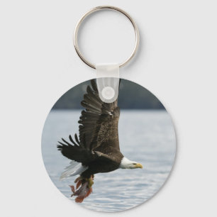 Porte-clés Récupération du poisson d'aigle à tête blanche
