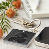 Porte-clés Recyclage de fibre de carbone de Faux (Devant Droit)