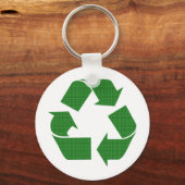Porte-clés recyclage de plaid (Recto)