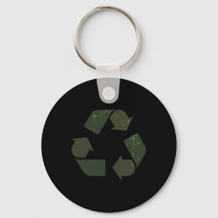 Porte-clés Recyclage Logo Jour des terres Costume Cadeaux Rec