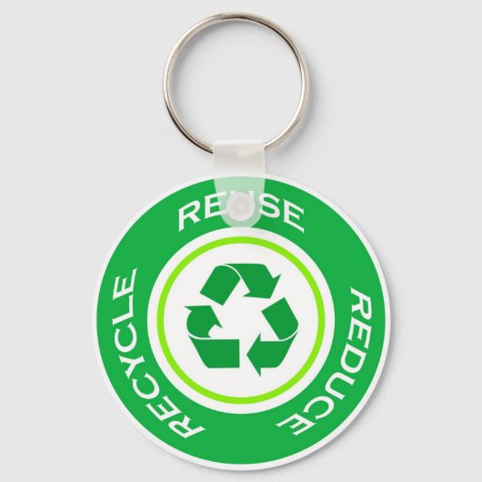 Porte-clés Recyclage vert - Porte - clé (Recto)