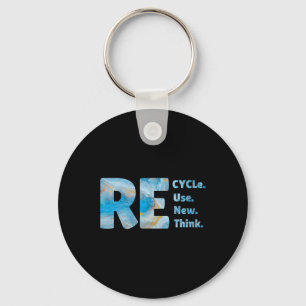 Porte-clés Recycle Réutiliser Renouveler Repenser la crise De