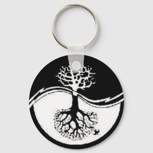 PORTE-CLÉS RECYCLE YIN YANG TREE (Recto)