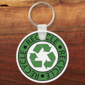 Porte-clés Recycler les lettres BK du logo vert (Recto)