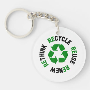 Porte-clés Recycler Réutiliser Renouveler Repenser Jour de la