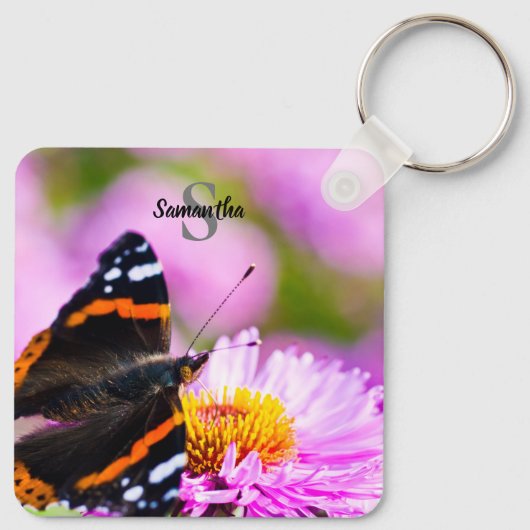 Porte-clés Red Admiral Butterly Keyring (Dos)