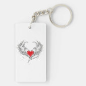 Porte-clés Red Angel Coeur avec ailes (Dos)