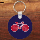 Porte-clés red bicycle / biking (Recto)