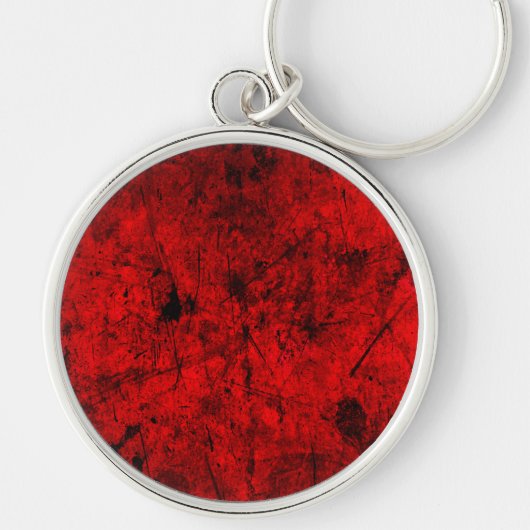 Porte-clés Red Black grunge art graphique numérique abstrait (Devant)