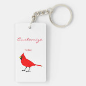 Porte-clés Red Cardinal Bird Thunder_Cove (Dos)