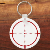Porte-clés Red Crosshair Target Button  (Recto)