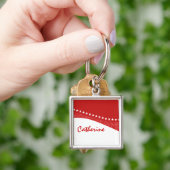 Porte-clés Red Dazzling Star Curs Premium Porte - clé (main)