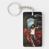 Porte-clés Red Dragon Urban Imaginaire code QR (Devant)