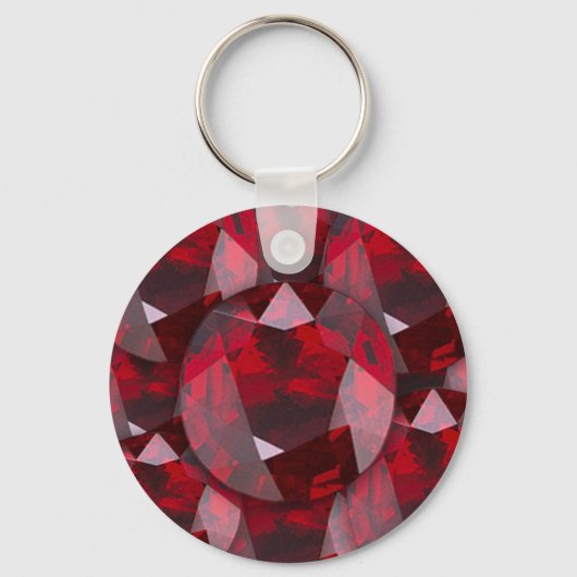PORTE-CLÉS RED GARNET GEMS JANVIER BIRTHSTSTONE (Recto)