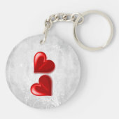 Porte-clés Red Hearts Porte - clé personnalisé (Dos)