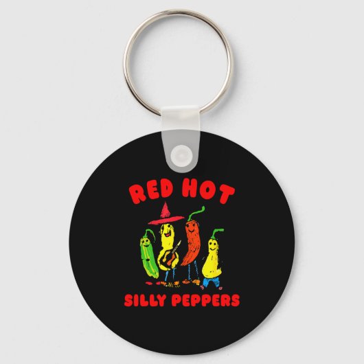 Porte-clés Red Hot Silly Peppers, Funny (Recto)