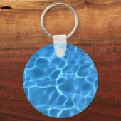 Porte-clés Red I Love Piscine Bleue (Verso)