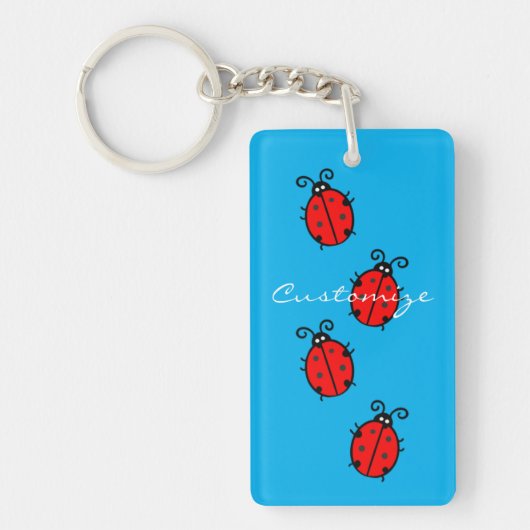 Porte-clés Red Ladybugs Crawling Thunder_Cove (Devant)