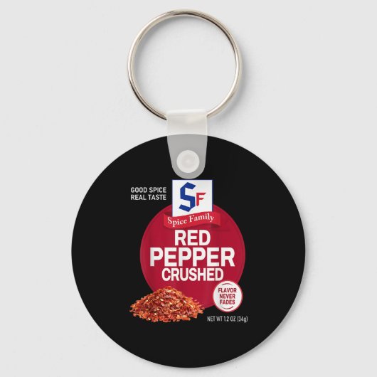 Porte-clés Red Pepper Crushed Sce Group Family Matching Hallo (Recto)