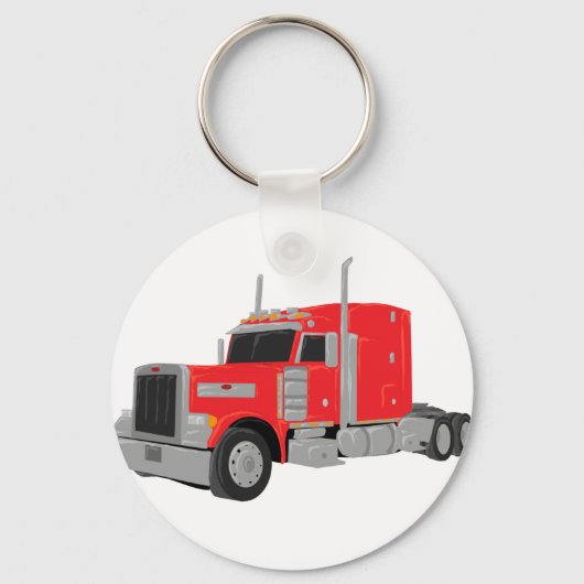 Porte-clés red peter built tractor (Recto)