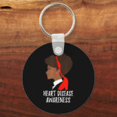 Porte-clés Red Ribbon Month _ National Heart Disease Awarenes (Recto)
