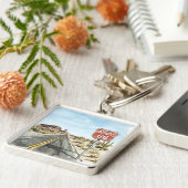 Porte-clés Red Route 66 Sign (Côté)