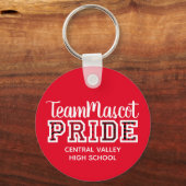 Porte-clés Red School Pride Mascot Nom Porte - clé (Recto)