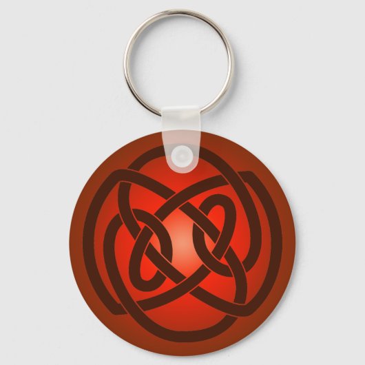 Porte-clés Red Single Loop Knot Keychain (Recto)