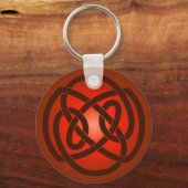 Porte-clés Red Single Loop Knot Keychain (Recto)