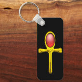 Porte-clés RED TALISMAN, GOLD ANKH Eternal Life Symbole (Recto)