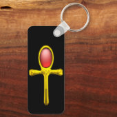 Porte-clés RED TALISMAN, GOLD ANKH Eternal Life Symbole (Verso)