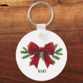 Porte-clés Red Velvet Bow Porte - clé de vacances personnalis (Recto)