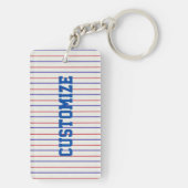 Porte-clés Red White & Blue Home Run Baseball (Dos)