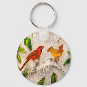 Porte-clés Redbirds de cardinaux de Noël
