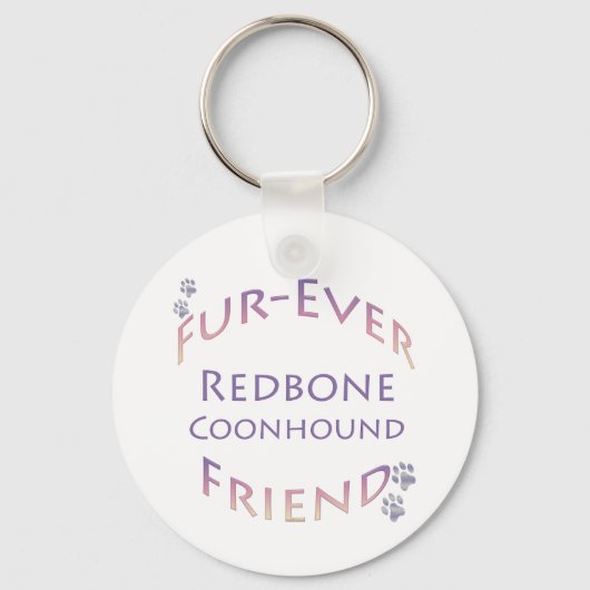 Porte-clés Redbone Coonhound Furever Friend (Recto)