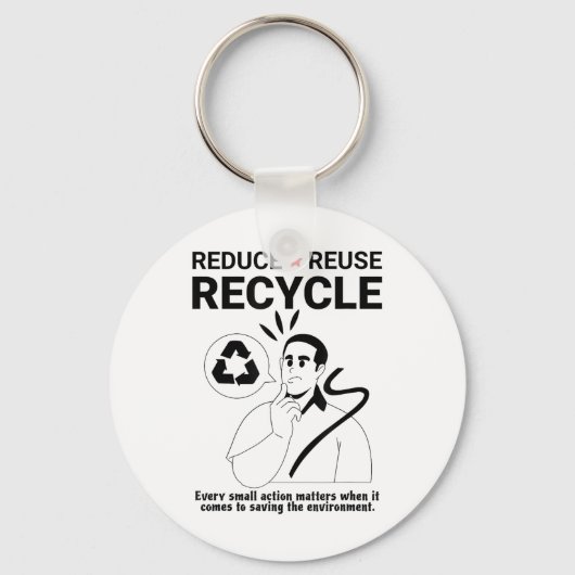 Porte-clés Réduction, réutilisation, recyclage _ Protection D (Recto)