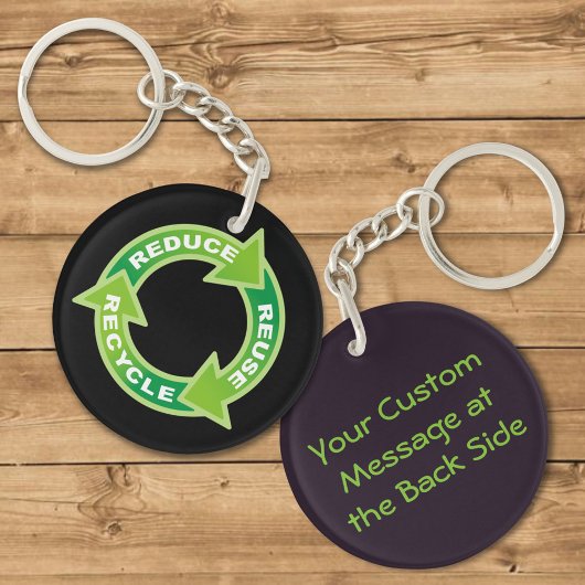 Porte-clés Réduire la réutilisation du Porte - clé de recycla