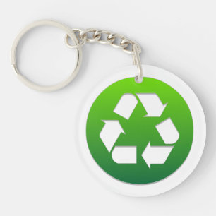 Porte-clés Réduire la réutilisation Recycle!