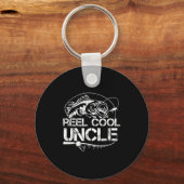 Porte-clés Reel Cool Uncle Fishing Daddy Fathers Day Dad For  (Recto)