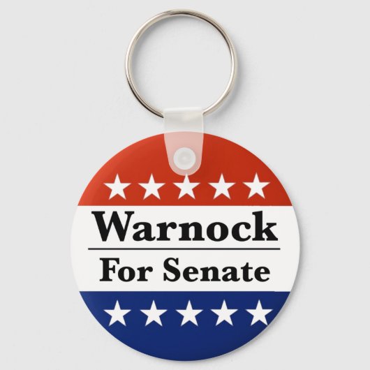 Porte-clés Réélire Raphael Warnock au Sénat américain 2022 (Recto)