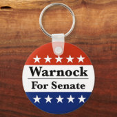 Porte-clés Réélire Raphael Warnock au Sénat américain 2022 (Recto)