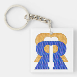 Porte-clés Reese Rideout Bleu & Or