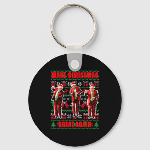 Porte-clés Refaire Noël Grande Encore Trump Pyjama Moche _4
