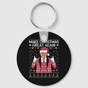 Porte-clés Refaire Noël Great Again Trump Pyjama Horrible