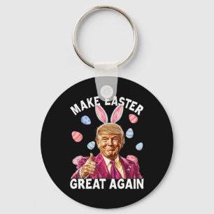 Porte-clés Refaire Pâques Grande Encore Drôle de Lapin Trump